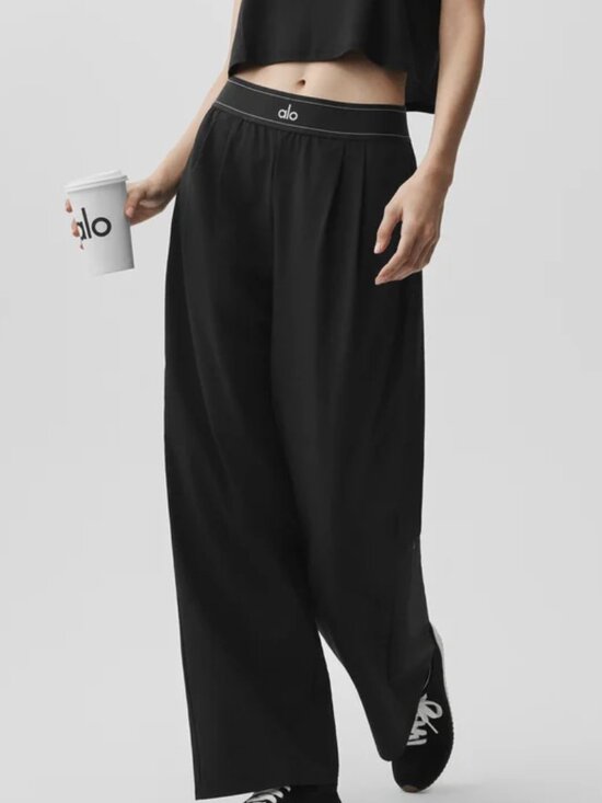 ALO Yoga Pants - Alo Yoga🤩Suit Up Trouser black Wide Leg Trousers(Regular)NWT Essential💥